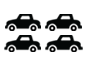 4 vehicles